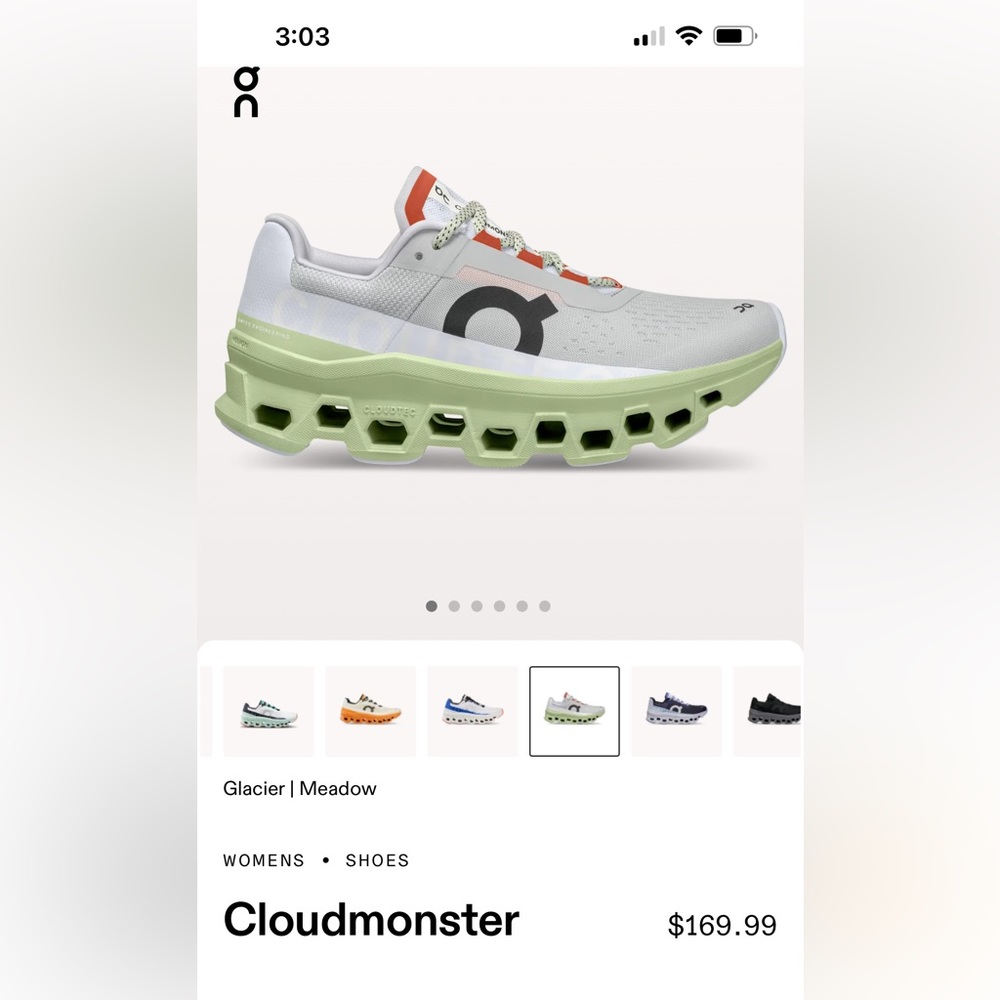 - Cloud monster on cloud running shoes